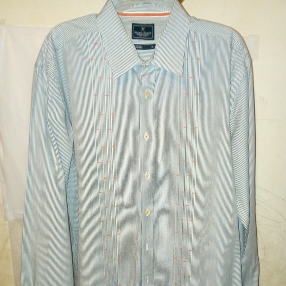 Ecko Unlimited Other - Marc Ecko pinstripe button down mens XL shirt
